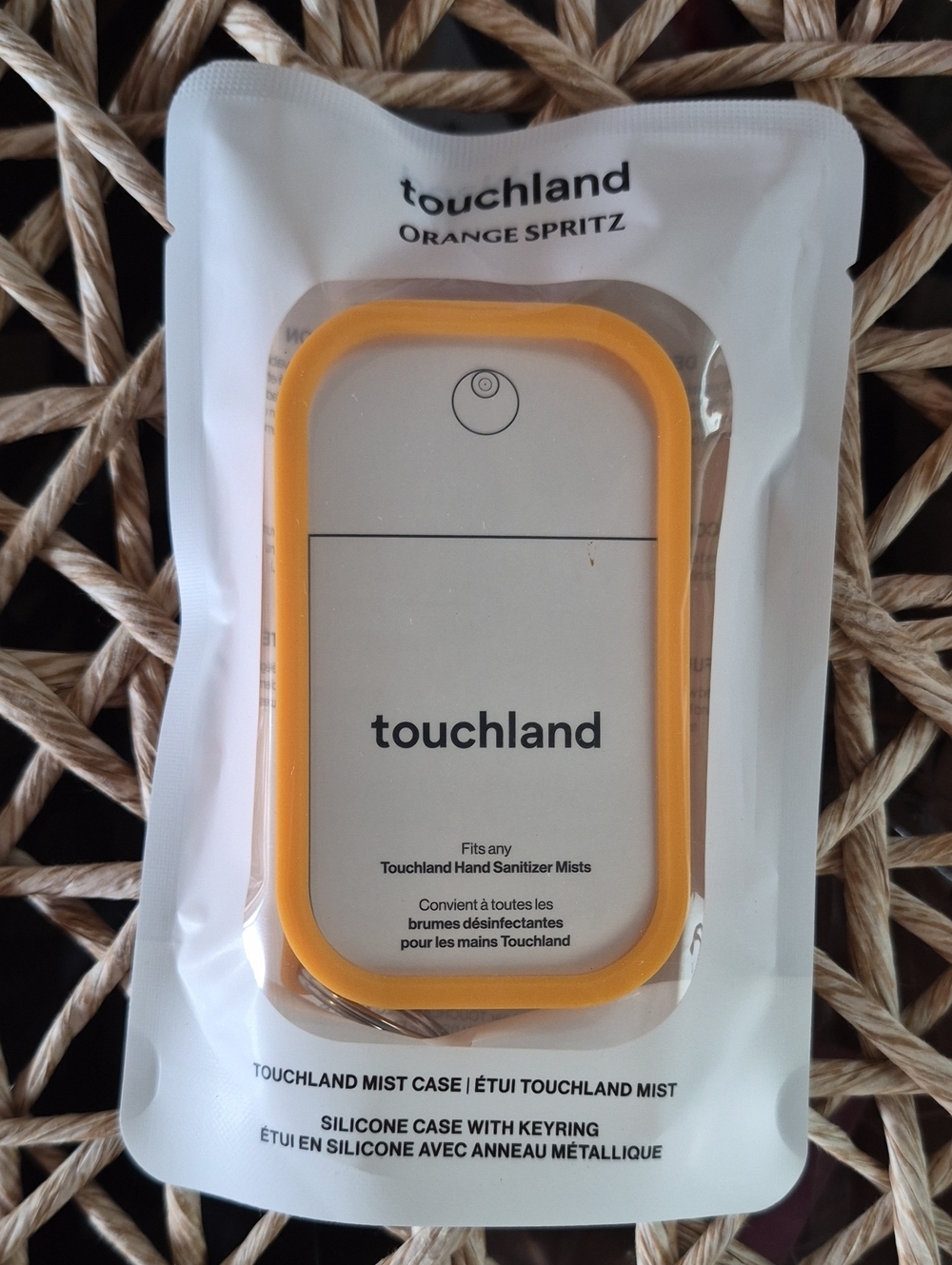 Touchland Orange Silicone Mist Case with Keyring